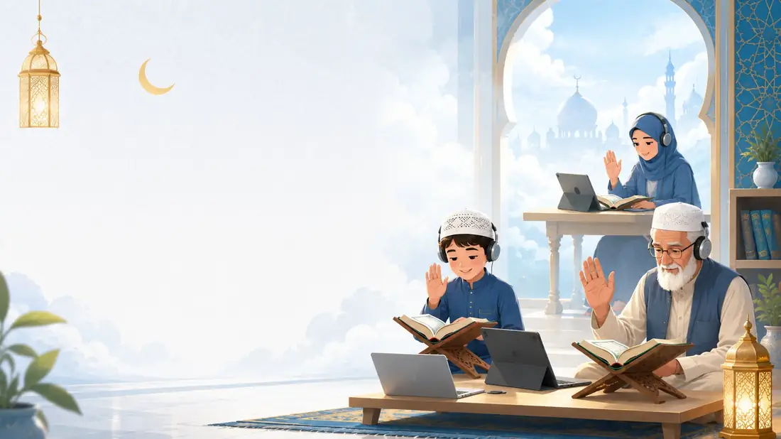 تعلم القرآن عن بعد في أجواء مطمئنة